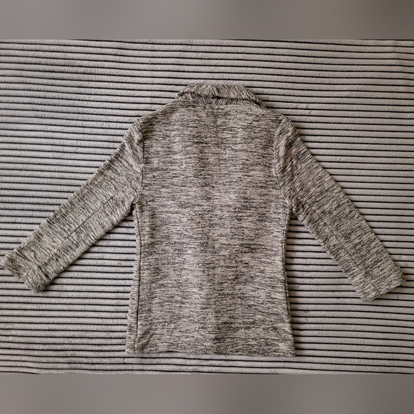 Maison Jules White/Black Sweater Blazer with 2 Front Pockets Size Small - Picture 2 of 3